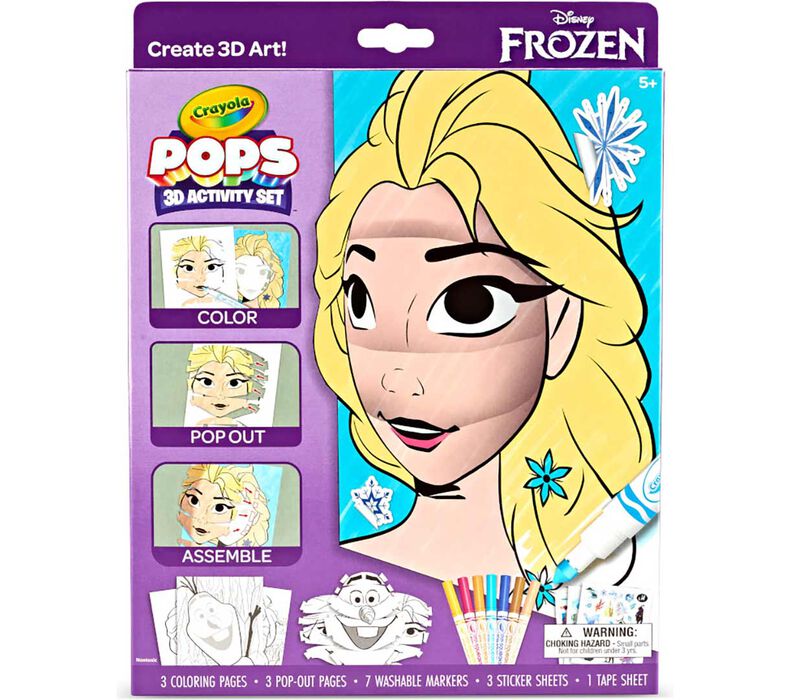 Crayola POPs 3D Activity Set - Disney Frozen