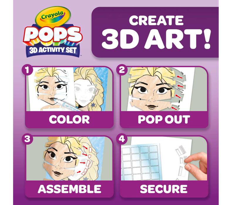 Crayola POPs 3D Activity Set - Disney Frozen