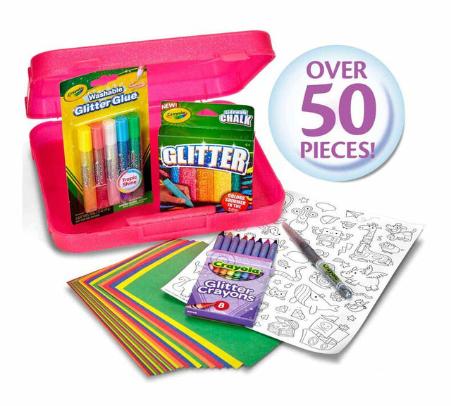 Crayola All That Glitters Art Case - Over 50 Pieces!