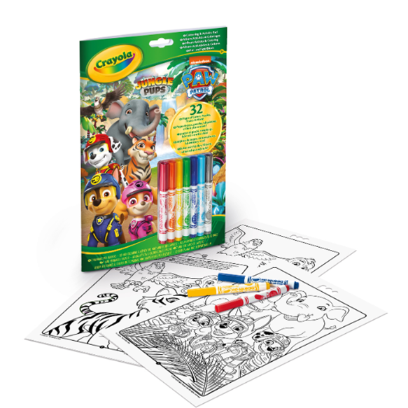 Crayola Colouring & Activity Pad with Markers - Paw Patrol