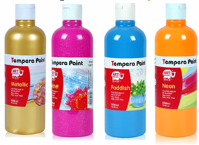 Tempera Paint Non Toxic 12 colours, 250ml