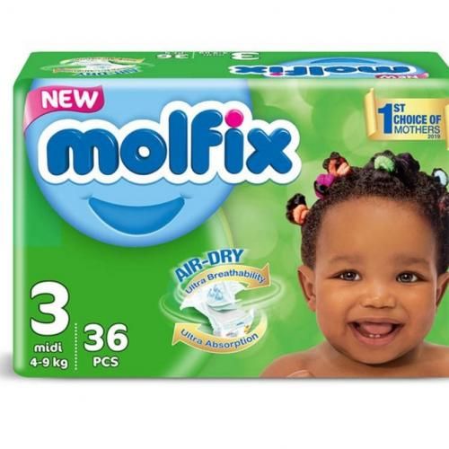 Molfix Air Dry Midi Diapers Size 3 4-9kg (36 pack)