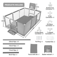 Baby Playpen 71x48inch Large Play Yard for Babies Toddlers, Sturdy Safety Baby Play Area Center