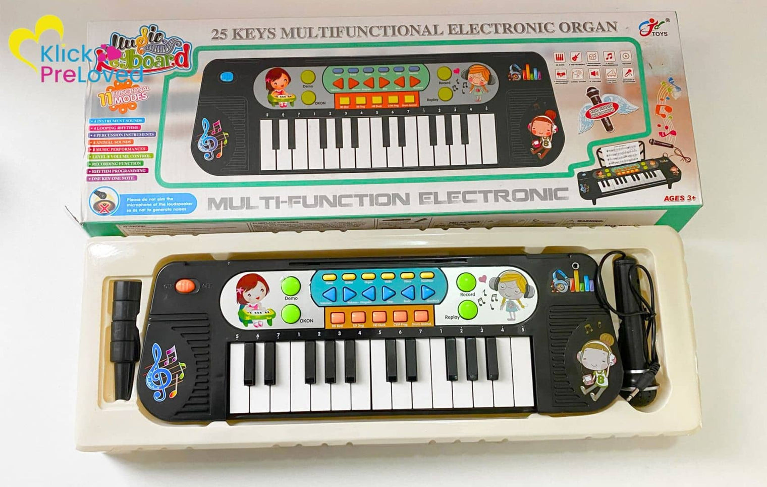 PreLoved 25 Keys Multifunctional Organ Piano Keyboard (Brand New)