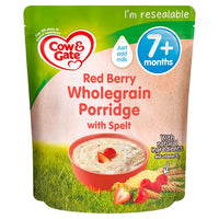 Cow & Gate Red Berry Wholegrain Porridge with Spelt (from 7m onwards) - 200g