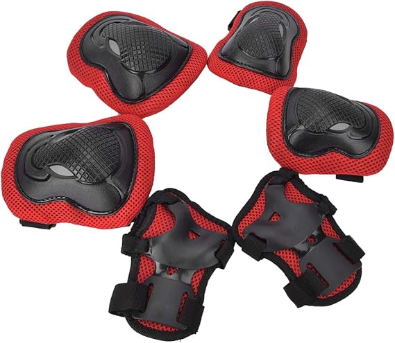 Bike Knee and Elbow Protective Gear Set (Fully Adjustable Straps)