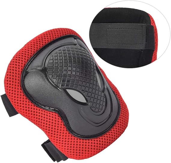 Bike Knee and Elbow Protective Gear Set (Fully Adjustable Straps)