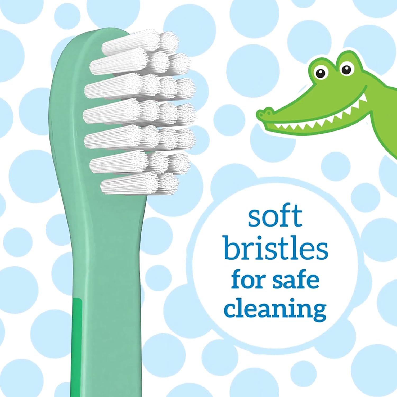 Dr. Brown's Crocodile Toddler Toothbrush (Green)