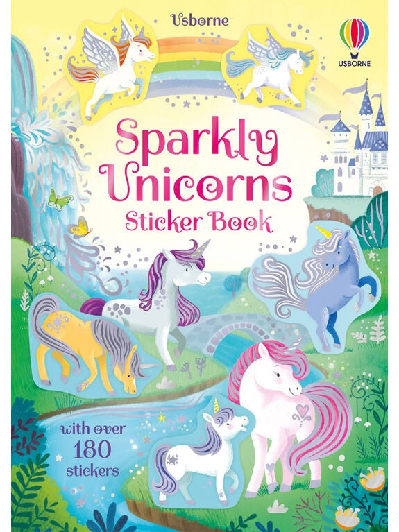 Sparkly Unicorns Sticker Book - Usborne (Paperback)