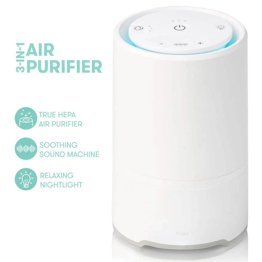 Friday baby 3-in-1 Air Purifier (Sound Machine + Nightlight) - White