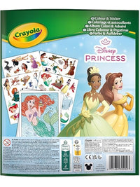 Crayola Disney Princess Colour & Sticker Book with 50+ Stickers