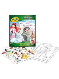 Crayola Disney Princess Colour & Sticker Book with 50+ Stickers