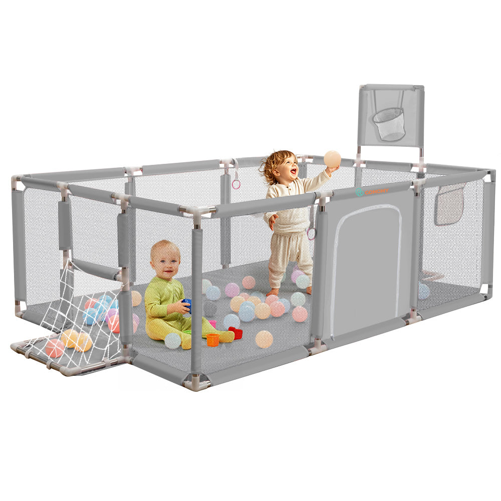 Baby Playpen 71x48inch Large Play Yard for Babies Toddlers, Sturdy Safety Baby Play Area Center