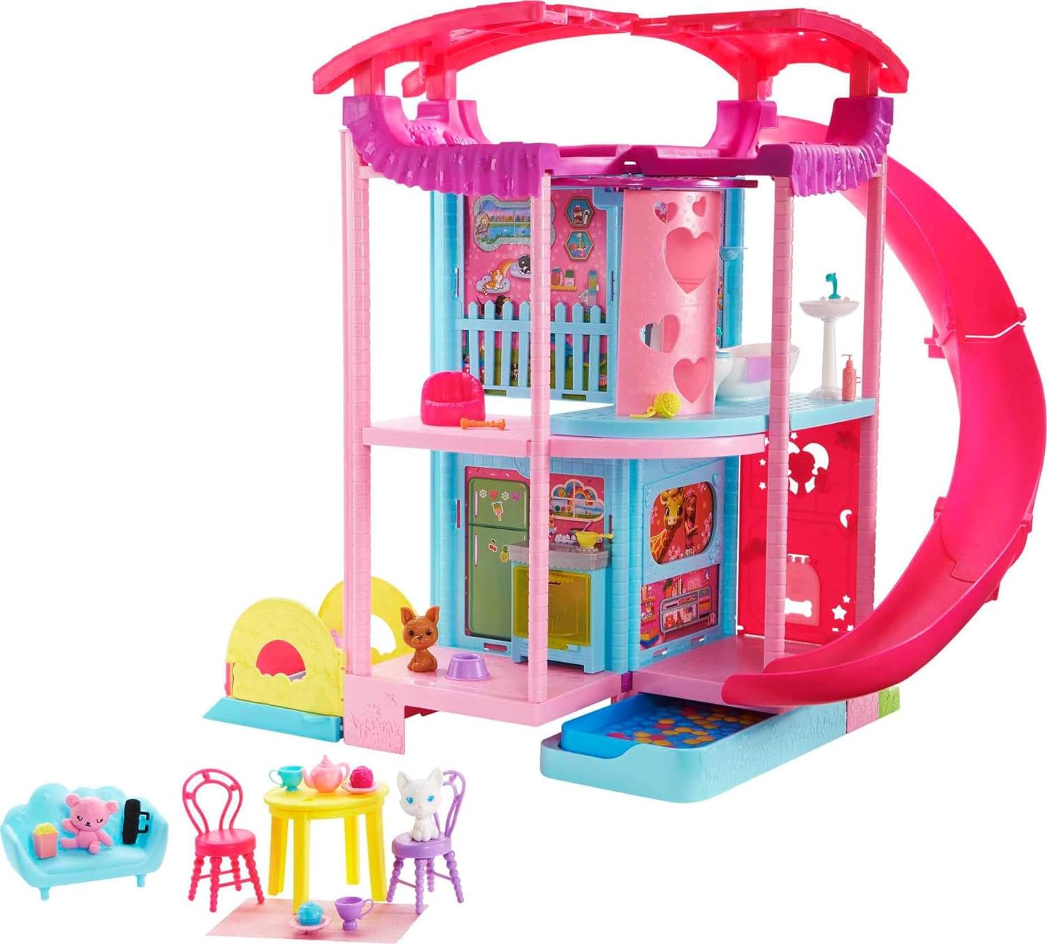 Barbie Chelsea Playhouse with Pets and Accessories