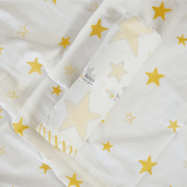 Superbaby Flies Over Town Blanket - Yellow