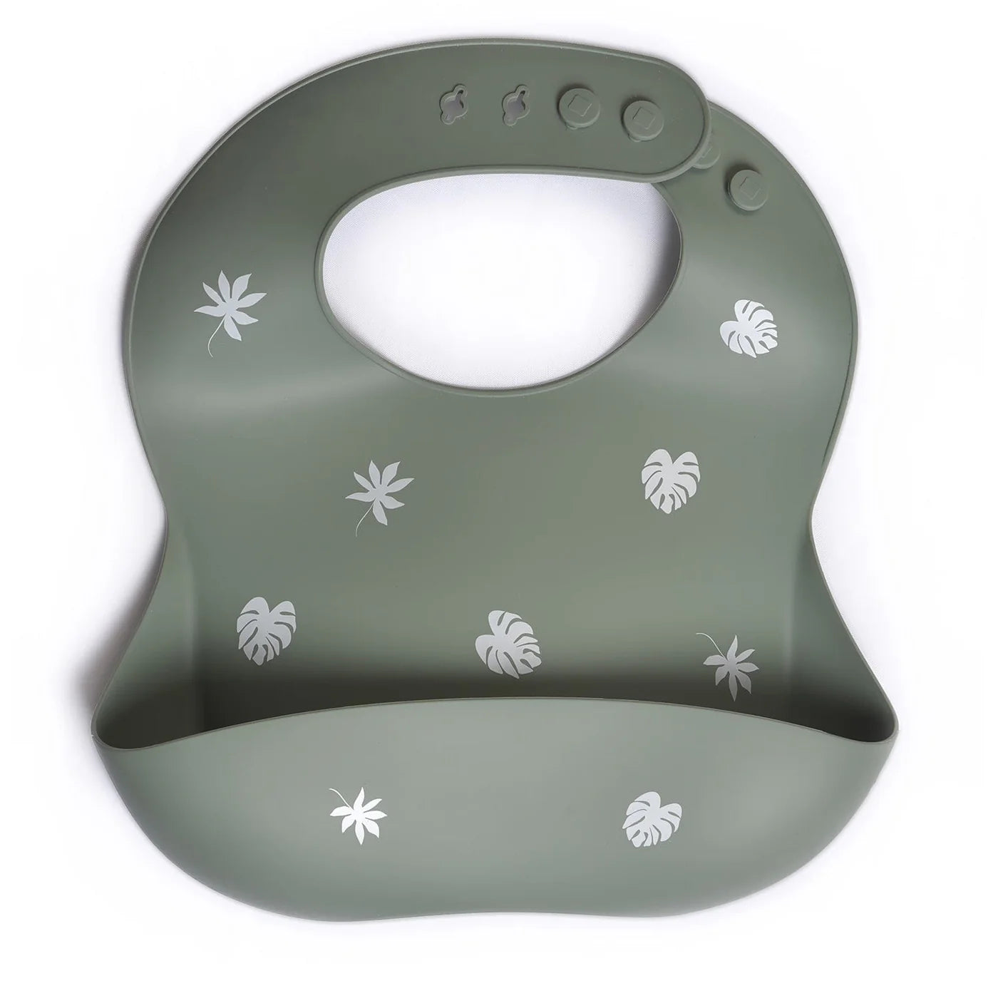 Milk it Baby Silicone Printed Bib - Forest Green