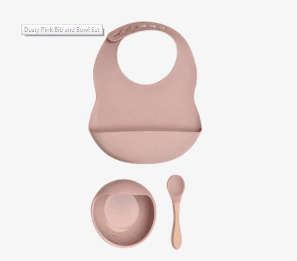 Milk it Baby Army Green Bib & Bowl Set