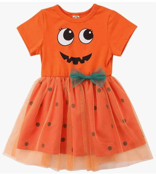 Halloween Pumpkin Dress - Age 1-2 Yrs