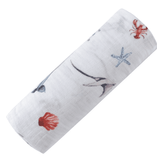 Malabar Baby Organic Swaddle - Under the Sea