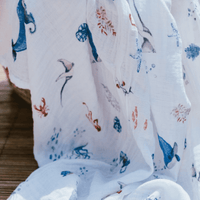 Malabar Baby Organic Swaddle - Under the Sea