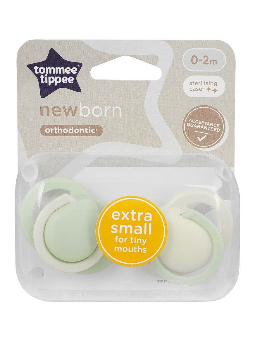 Tommee Tippee Newborn Soother 0-2m - Green