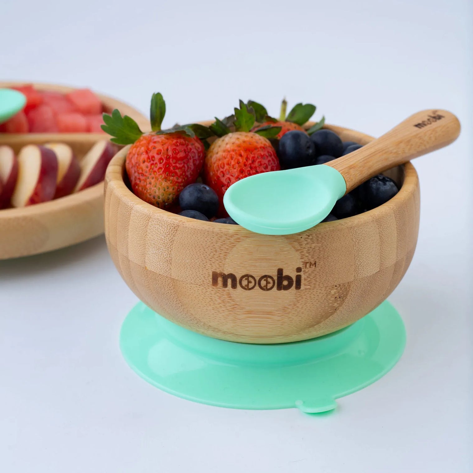 Moobi Bamboo Suction Bowl (Spoon not Included)