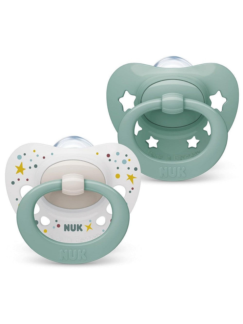 NUK Signature Baby Dummy | 0-6 Months | Soothes 95% of Babies | Heart