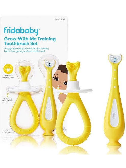 Frida Baby Grow-with-Me Baby Toothbrush Training Set