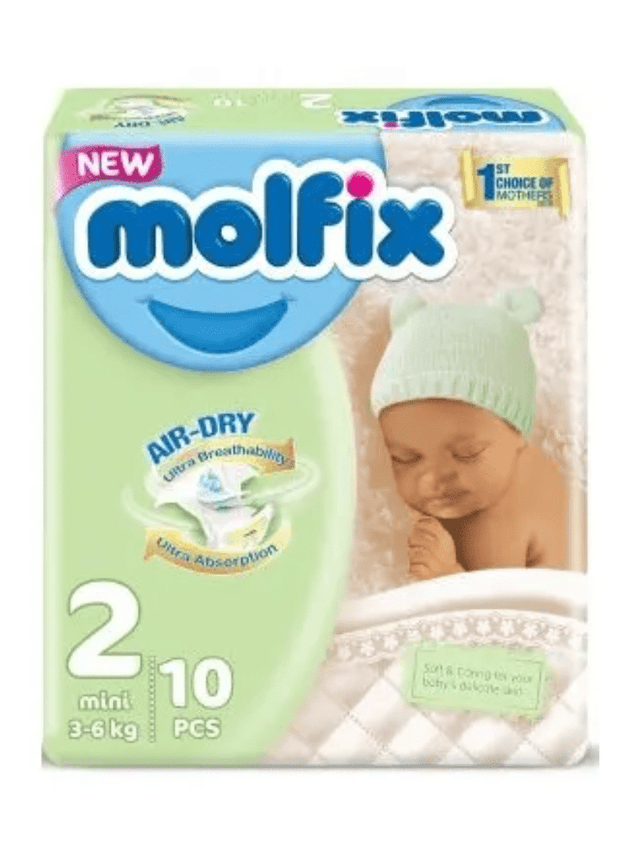 Molfix Air Dry Mini Diapers Size 2 3-6kg (96 + 10 pack)