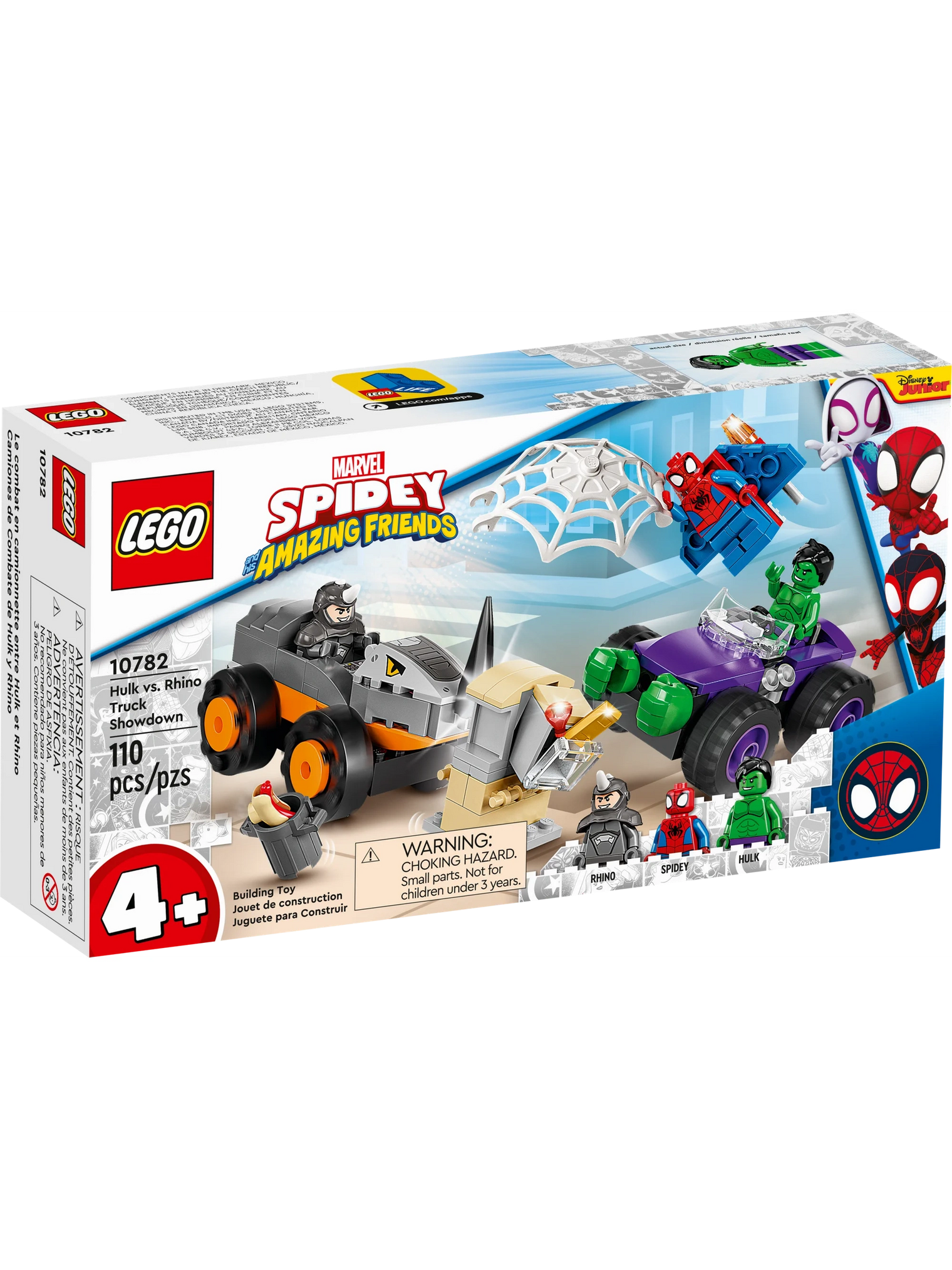 LEGO Marvel 10789 Spidey and His Amazing Friends (Rhino, Spidey, Hulk)