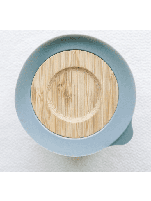 Bamboo Suction Baby Bowl and Spoon – Berry Blue