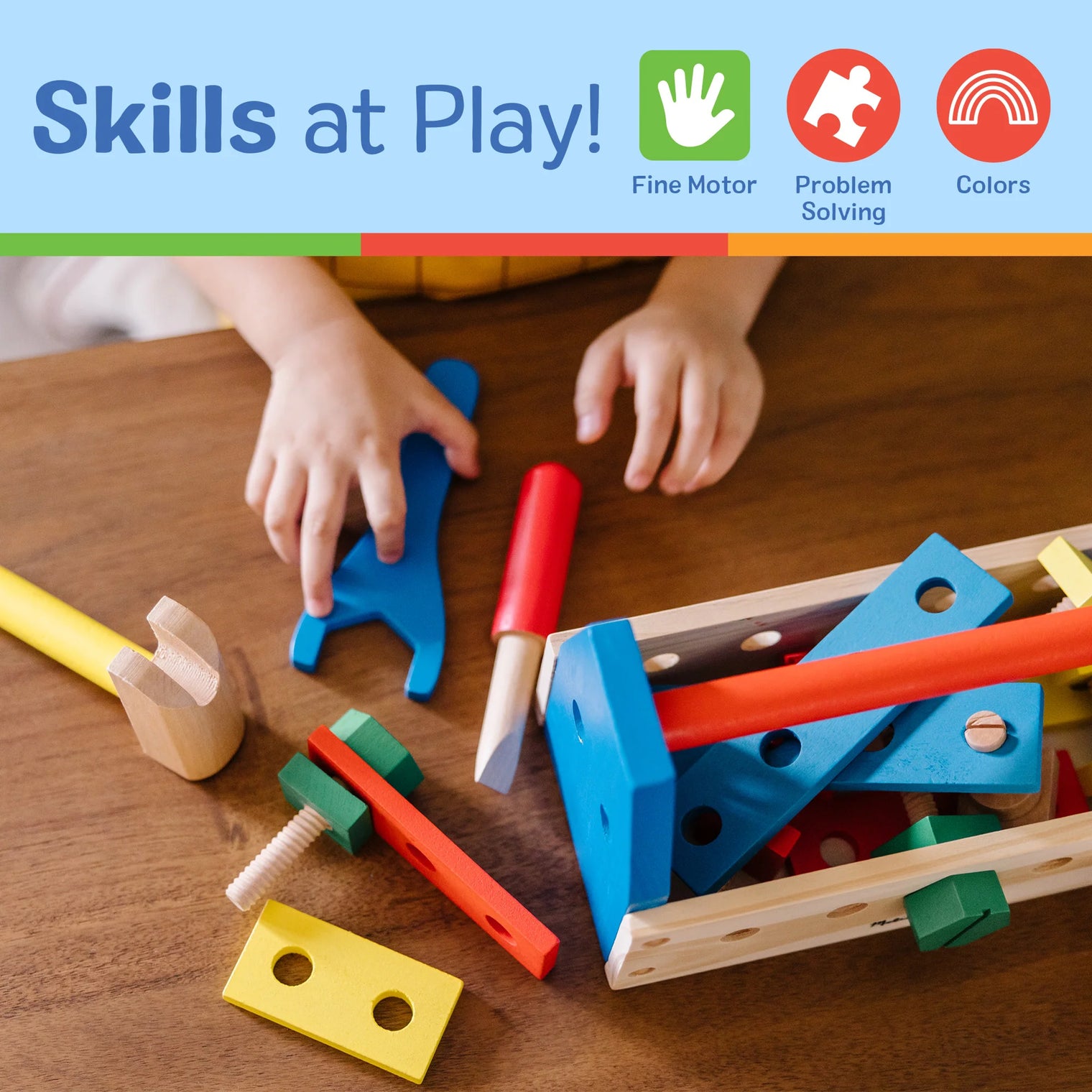 Melissa & Doug Take-Along Tool Kit Wooden Toy