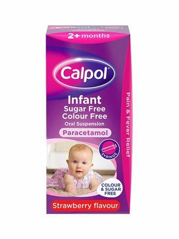 Calpol Infant Sugar Free Oral Suspension Strawberry flavour 2+ Months (100ml)