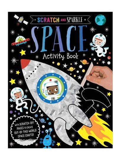 Space Scratch and Sparkle Activity Book (Hardcover)