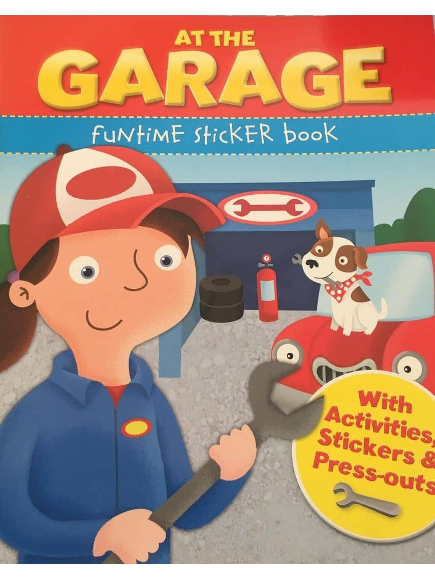 At the Garage Sticker Book (Paperback)