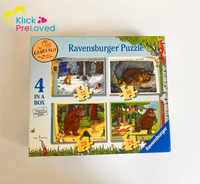 Ravensburger The Gruffalo 4 in a Box Jigsaw Puzzles in 12, 16, 20, 24 Pieces (Gently Used)