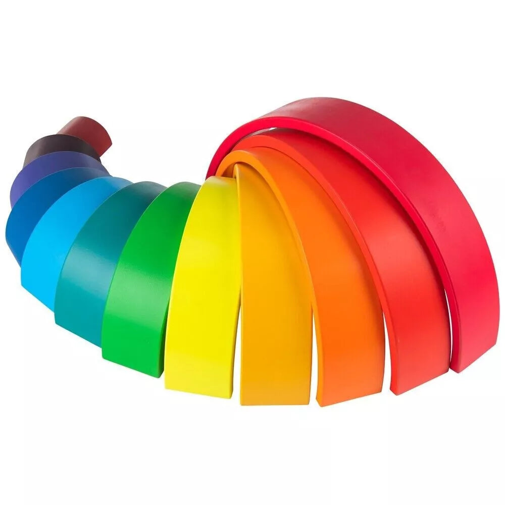 Squirrel Play 12 Piece Wooden Rainbow Stacker