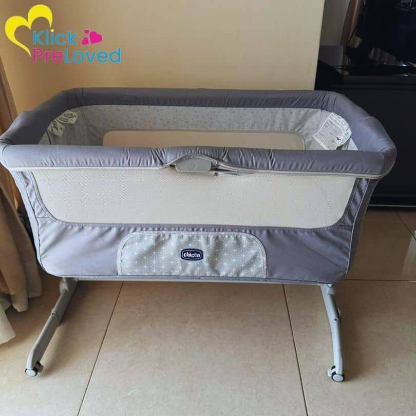 PreLoved Chicco Next2Me Forever Sleeptime - Grey (Gently Used)