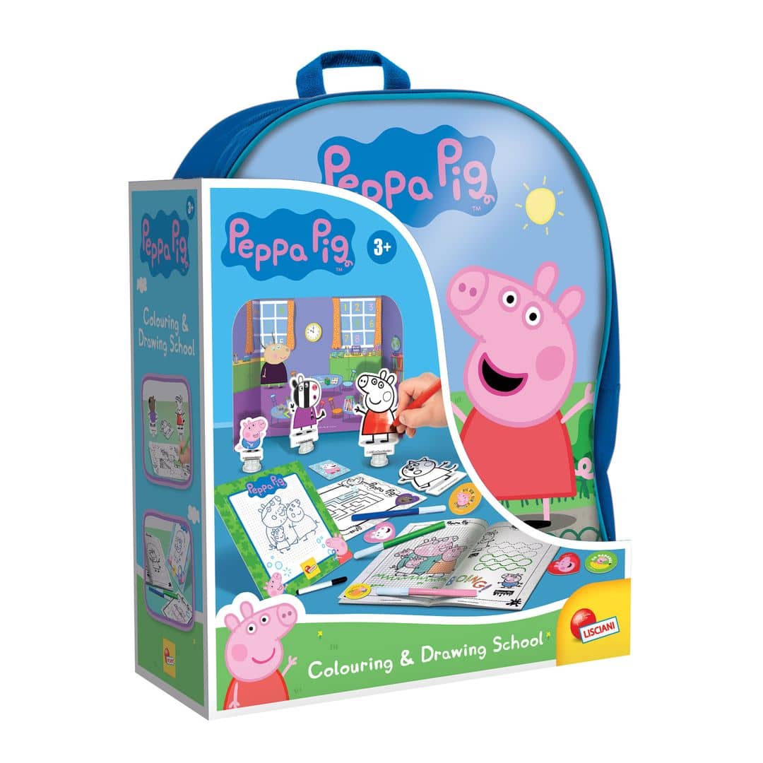 Peppa Pig Zainetto Coloring and Drawing School