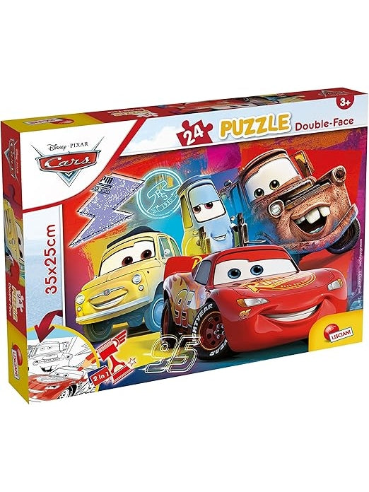 Disney Double Face Puzzle Cars 24 Pieces