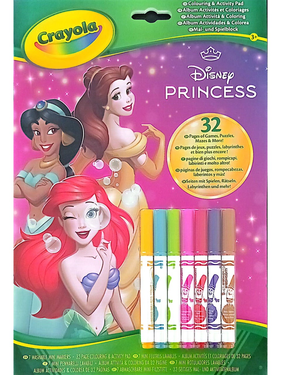 Crayola Colouring & Activity Pad with Markers - Disney Princess