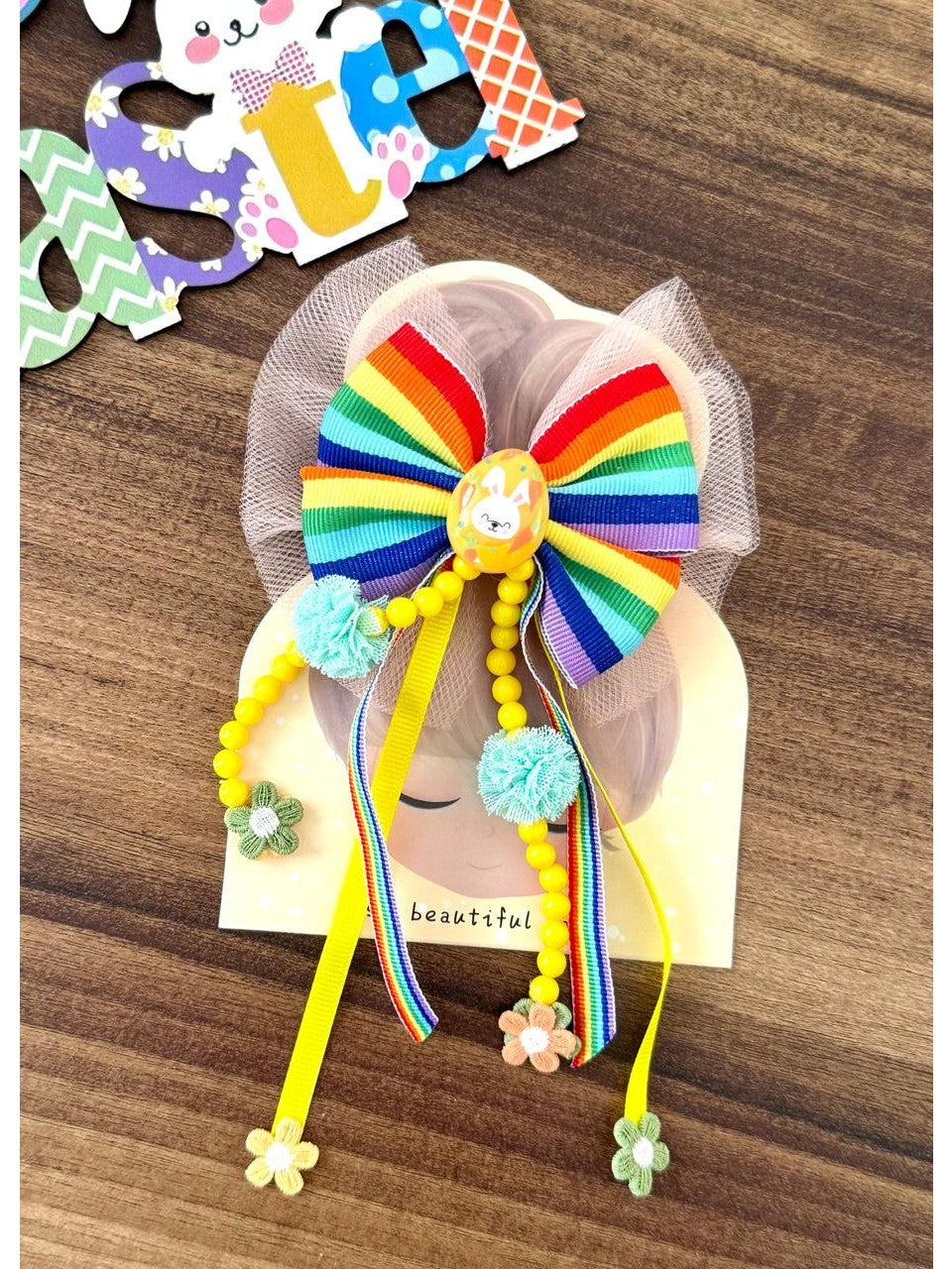 Bantyk Easter Rainbow Hairclip