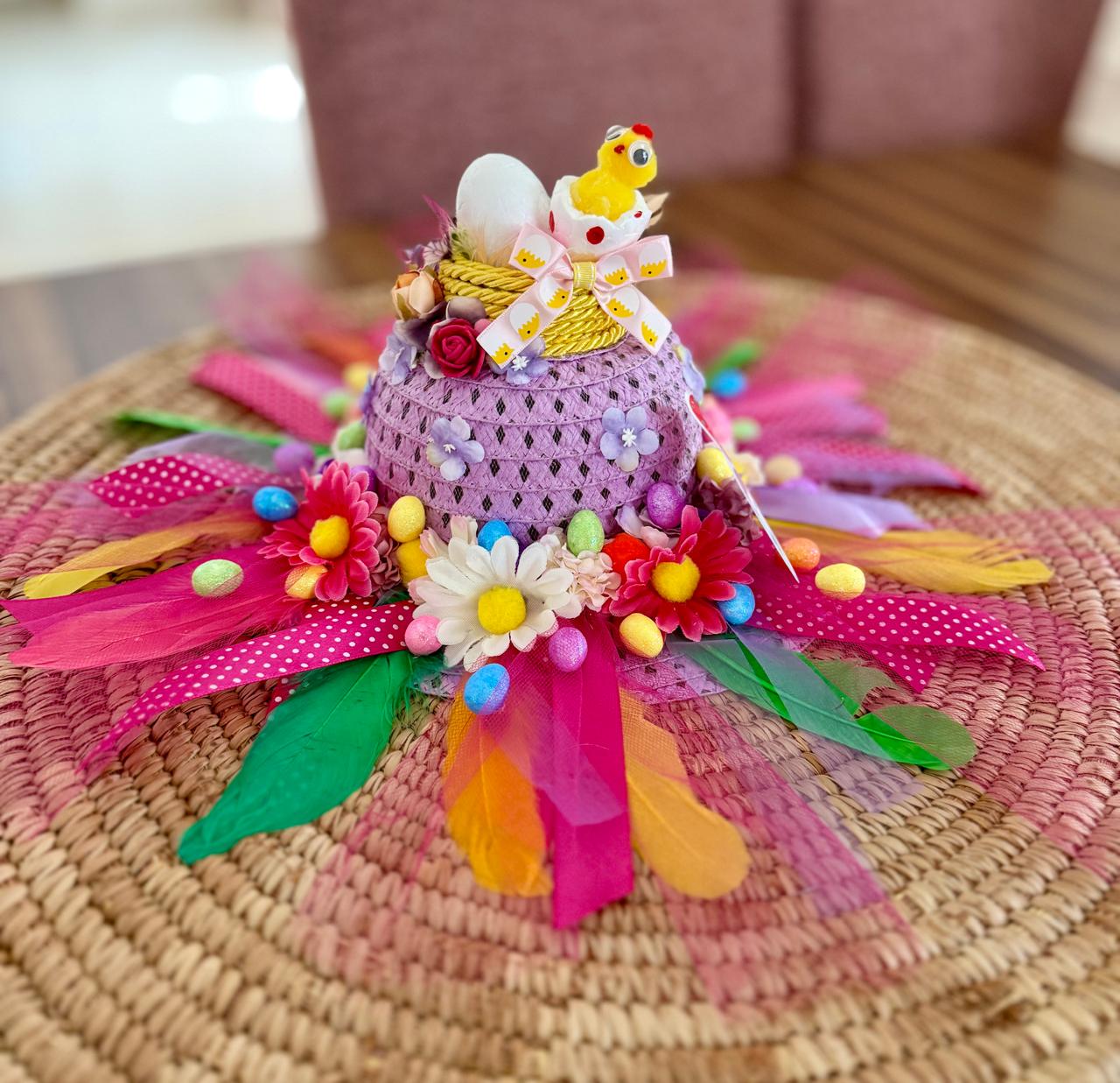 Bantyk Easter Chick Bonnet (Pink)