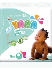 Yara Diaper Size 4 Maxi Jumbo 7-14kg (80 pack)