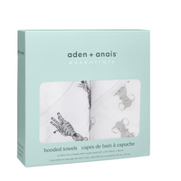 Aden + Anais Essential Hooded Towel 2 Pack Safari Babes