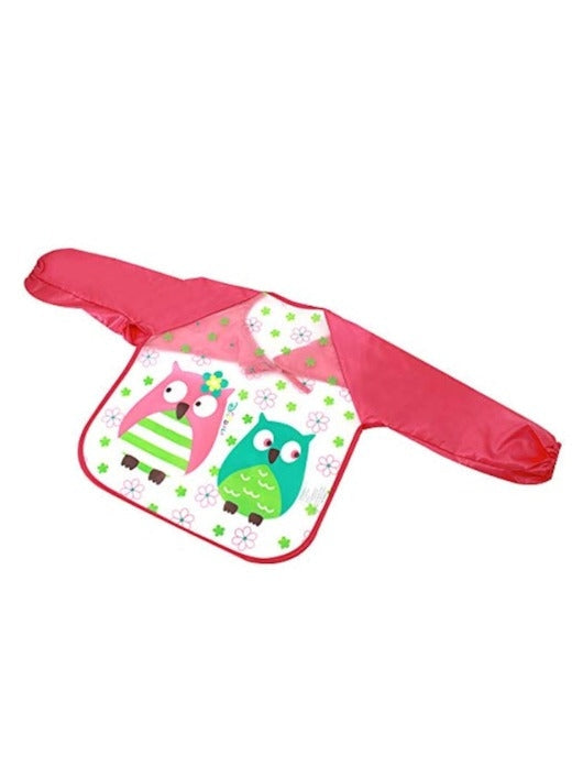 Red Owl long-sleeved Smock Apron Bib