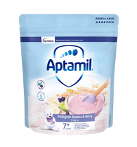 Aptamil Multigrain Banana & Berry Porridge Baby Food Cereal (7+ Months) - 200g