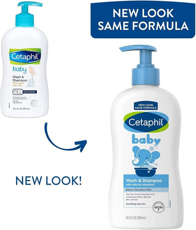 Cetaphil Baby Wash and Shampoo 13.5 oz (399ml)