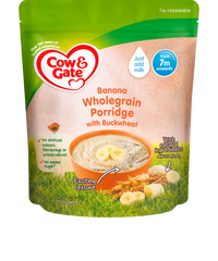 Cow & Gate Banana Wholegrain Porridge with Buckwheat (from 7m onwards) - 200g