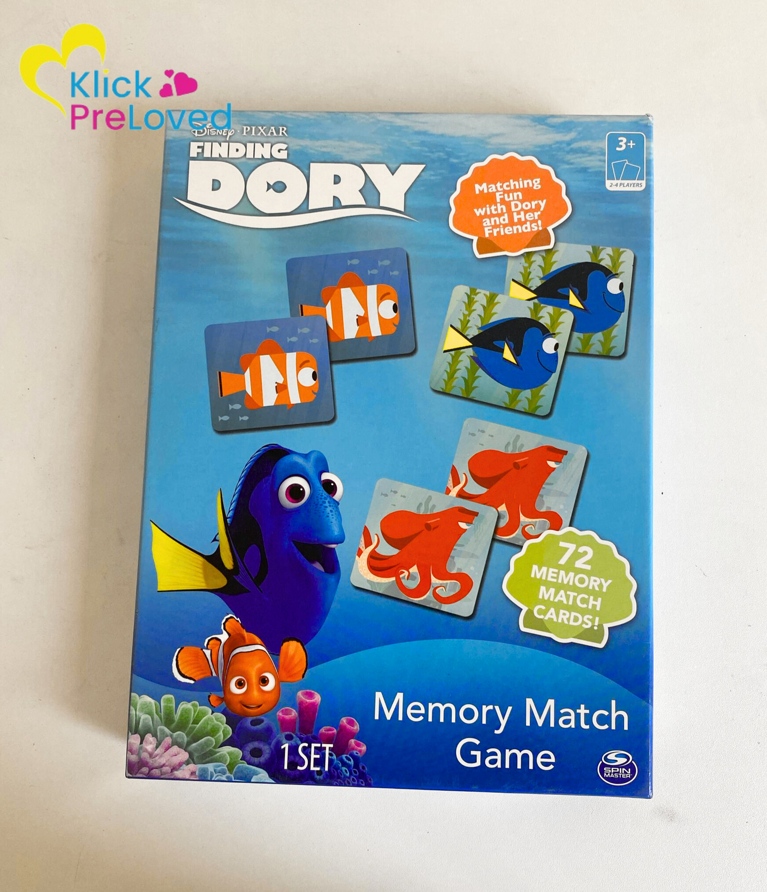 PreLoved Disney Pixar Finding Dory Memory Match Game (Gently Used)